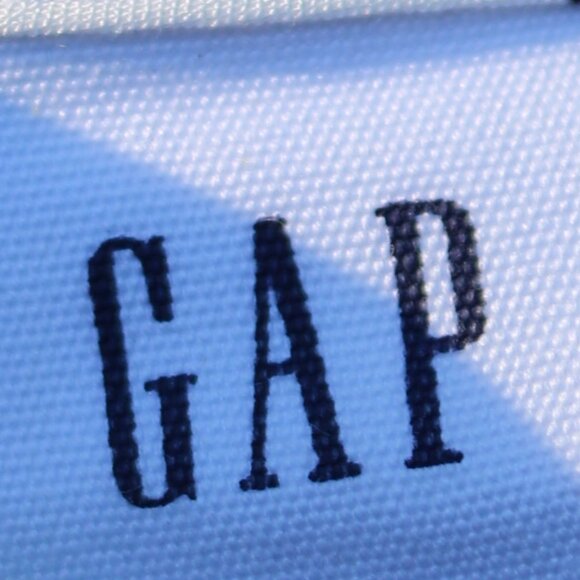 GAP White Black Floral Tie Neck Ruffle Front Rayon Top Sz SMALL - Picture 6 of 8